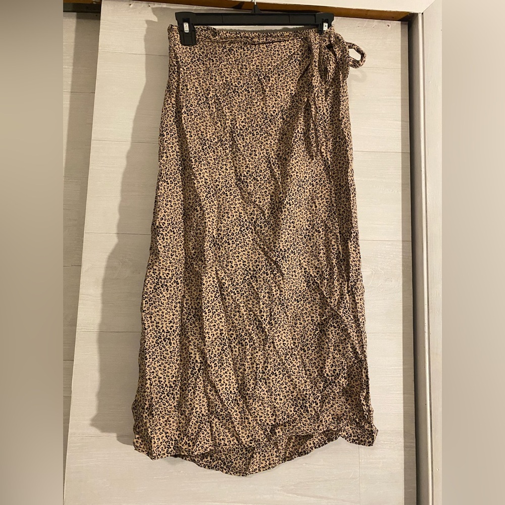 NWT Leopard Print Women's Wrap Skirt